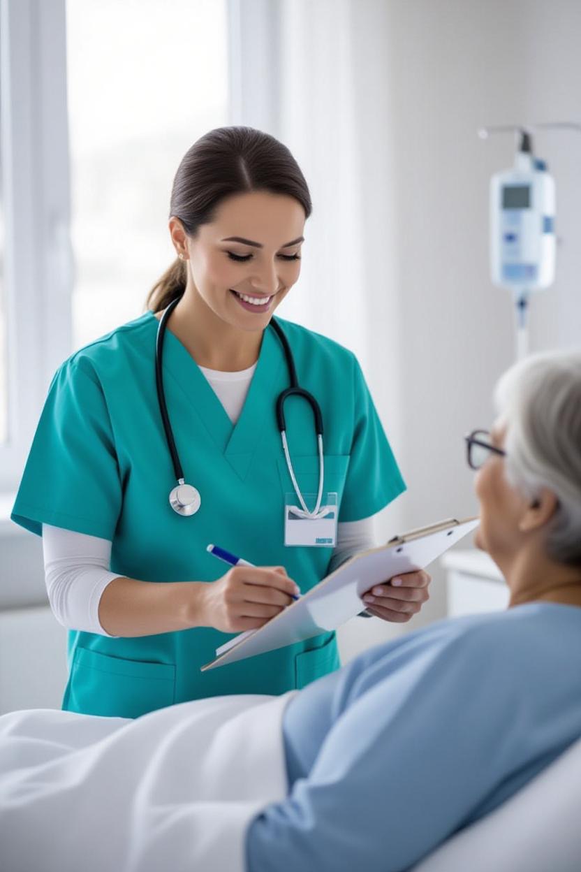 checkdesk in der Pflege